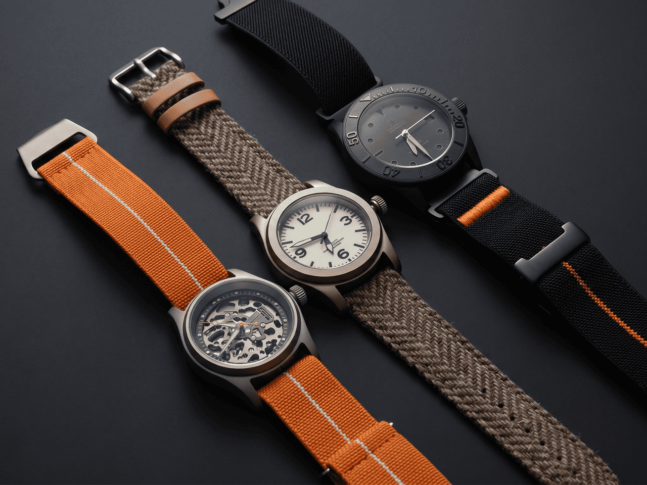 Mechanical watch built by hand